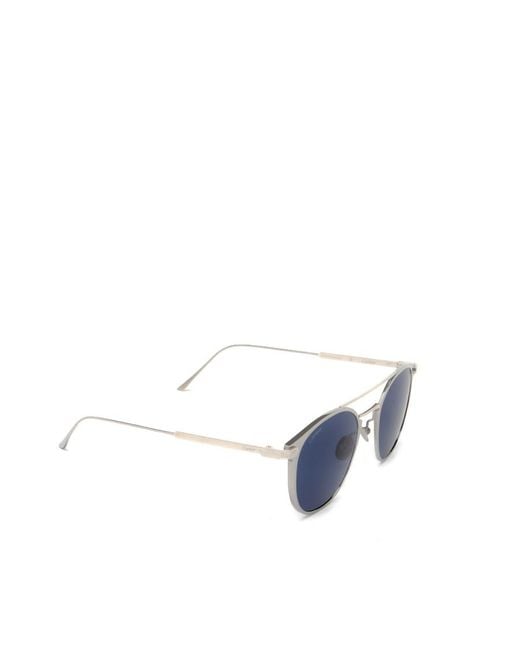 Cartier Blue Round Frame Sunglasses for men