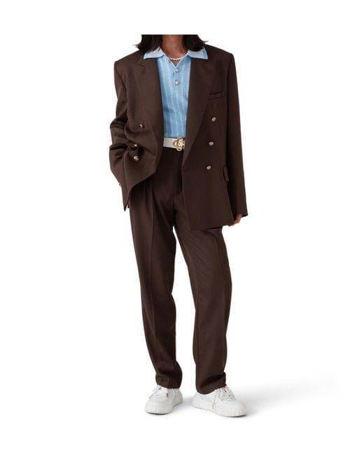 Casablanca Brown Double Breasted Tailored Jacket for men