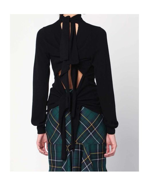 Moschino Black Strapped Jumper