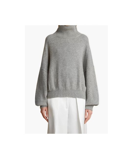 Khaite Gray Morris Roll Neck Jumper