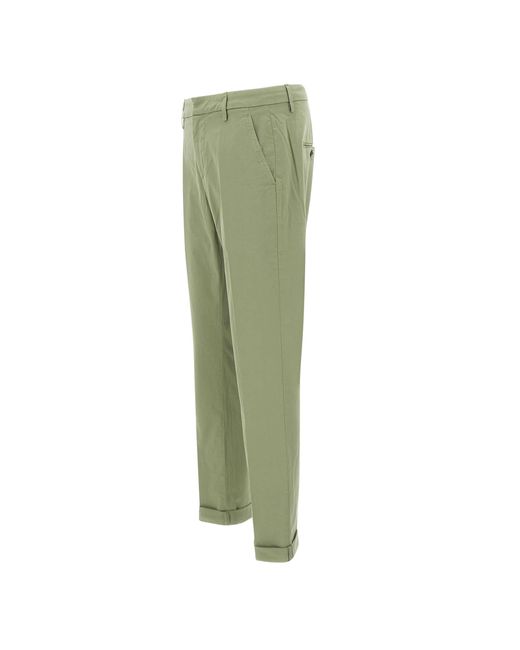 Dondup Green Gaubert Slim-Fit Pants for men