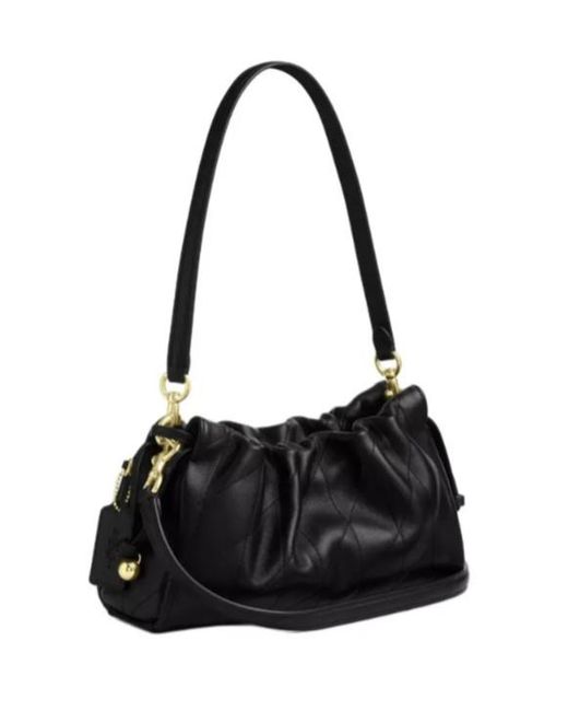 COACH Black Logo Single-Shoulder Bag