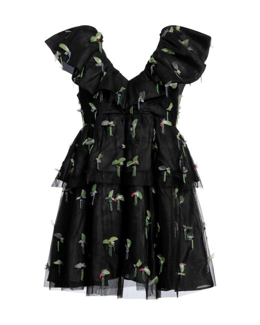 Ganni Black Mini Dress