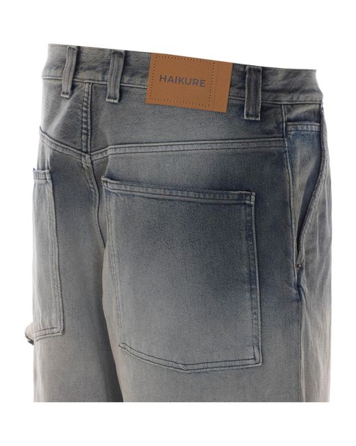 Haikure Gray Sibilla Loose Jeans for men