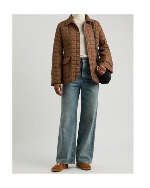 Moncler Brown Epinal Quilted Shell Jacket