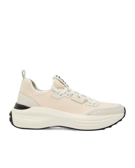 Tod's White Sportiva 81L Panelled Knit Sneakers