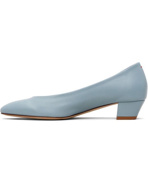 Aeyde Blue Helia Low-Cut High Heels
