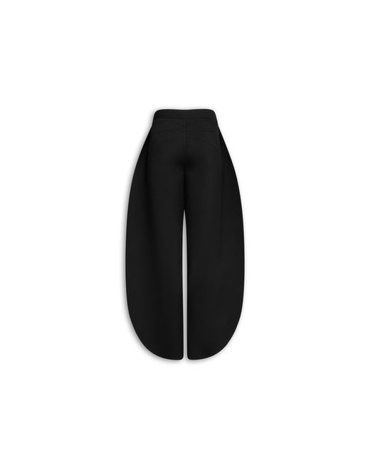 Alaïa Black Virgin Wool Petal Trousers