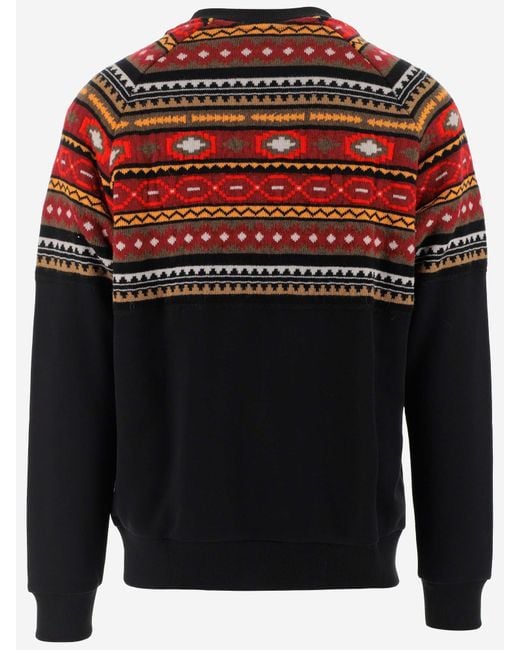Marcelo Burlon Black County Of Milan Logo Patch Intarsia Jumper for men