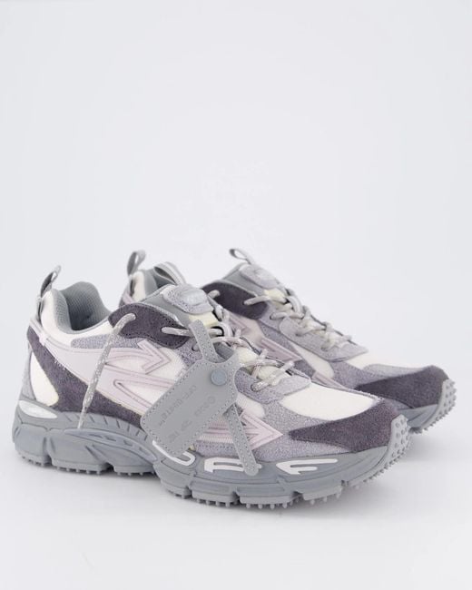 Off-White c/o Virgil Abloh Gray Be Right Back Lace-Up Sneakers for men
