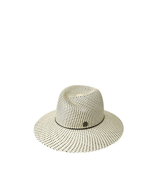 Maison Michel White Virginie Fedora Hat
