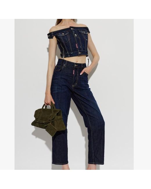 DSquared² Blue Dark Upside Top
