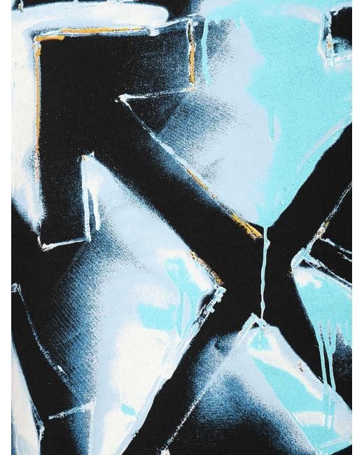 Off-White c/o Virgil Abloh Black "Arrow 3D Spray" T-Shirt for men