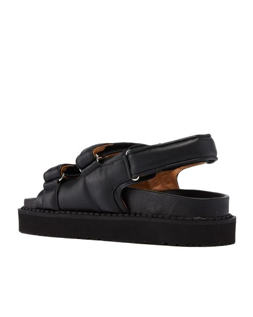 Isabel Marant Black Leather Sandals