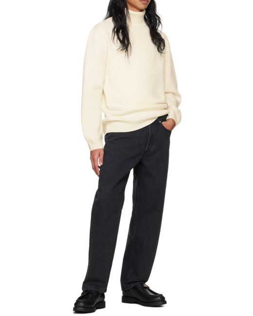 A.P.C. Gray Walter Roll-Neck Jumper for men