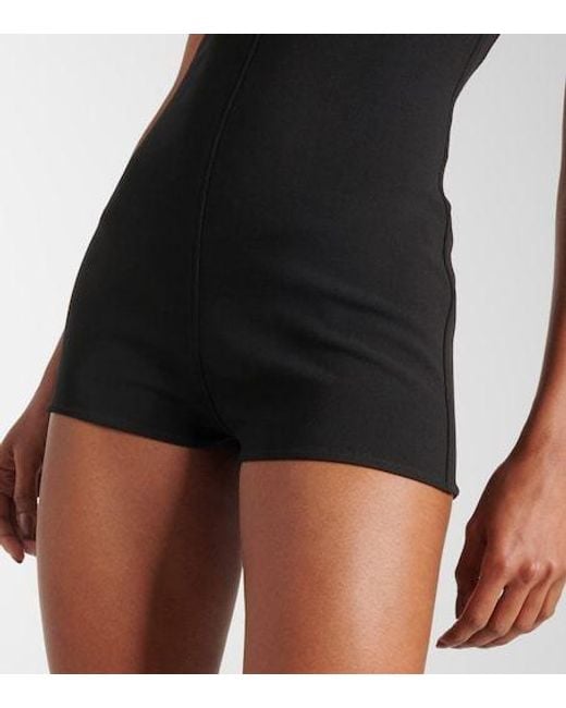 Magda Butrym Black Wool-Blend Romper
