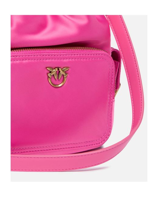 Pinko Pink Drawstring Tote Bag