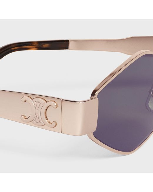 Céline White Triomphe Metal 02 Sunglasses
