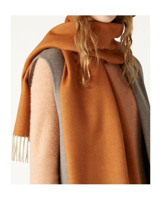 Loro Piana Brown Two-Tone Scarf