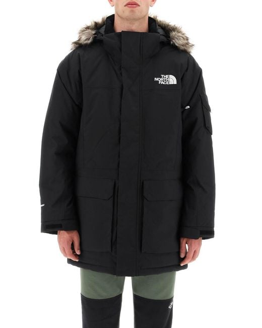The North Face Black Hooded Padded Jacket for men