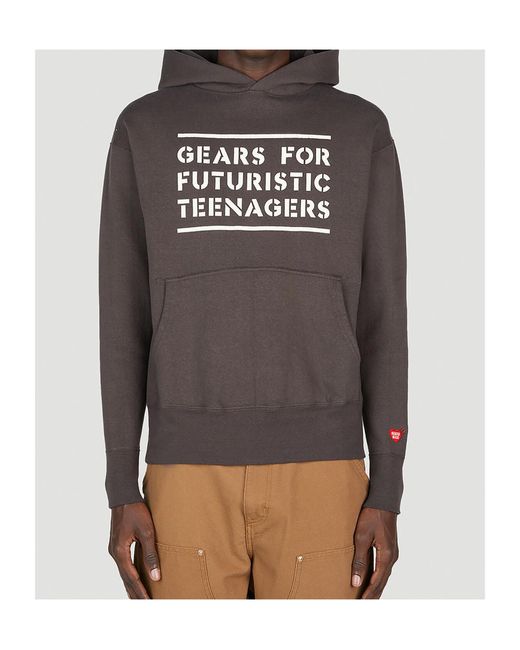 Human Made Black Hooded Sweater for men