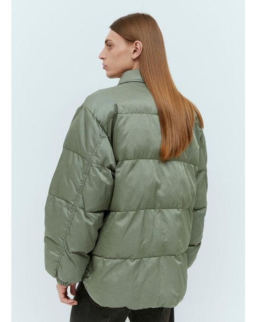 OAMC Green Quilted Snap-Fastening Jacket for men