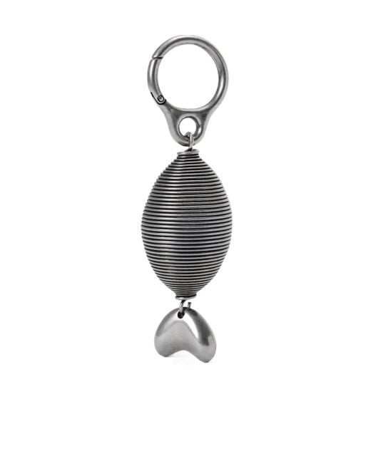 Loewe White Oval Fish Charm