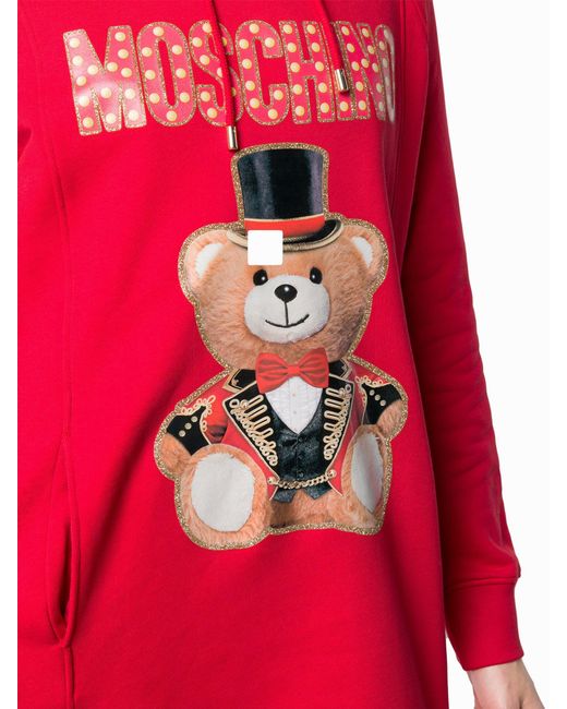 Moschino Red Teddy Bear Dress