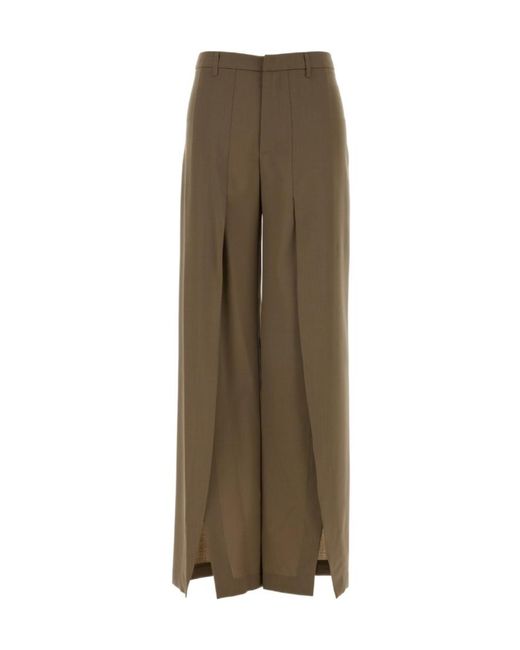 Pt Pantaloni Natural Pt Torino Renee Wide-Leg Pants