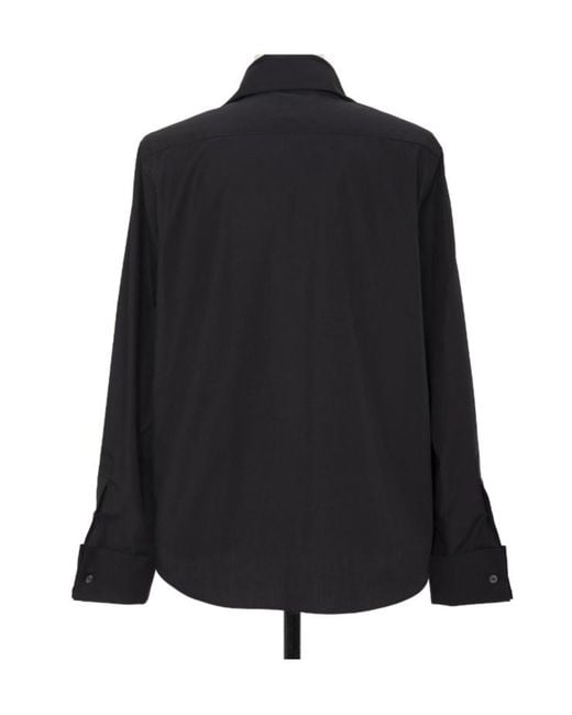 Sacai Black Long-Sleeved Shirt