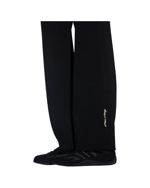 ARMANI EXCHANGE Black Elastic-Waist Casual Trousers
