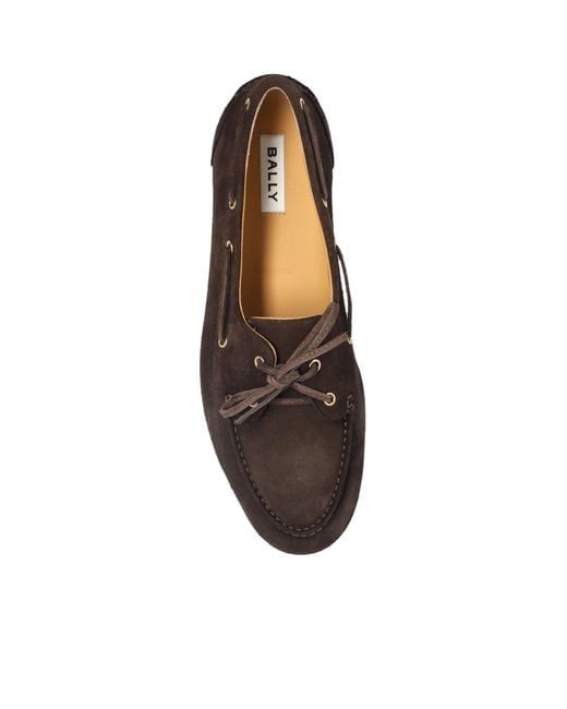 Bally Black Pathy Lace-Up Loafers for men