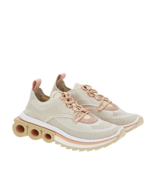 Ferragamo White Ferragamo Nima Low-Top Sneakers