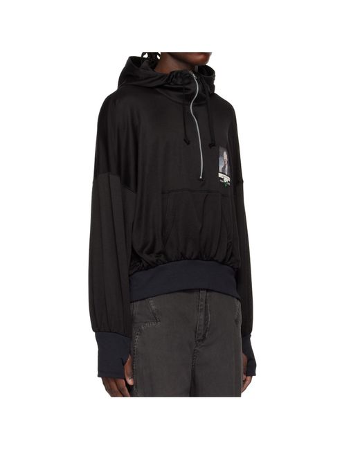Undercover Black Long Sleeve Hoodie for men