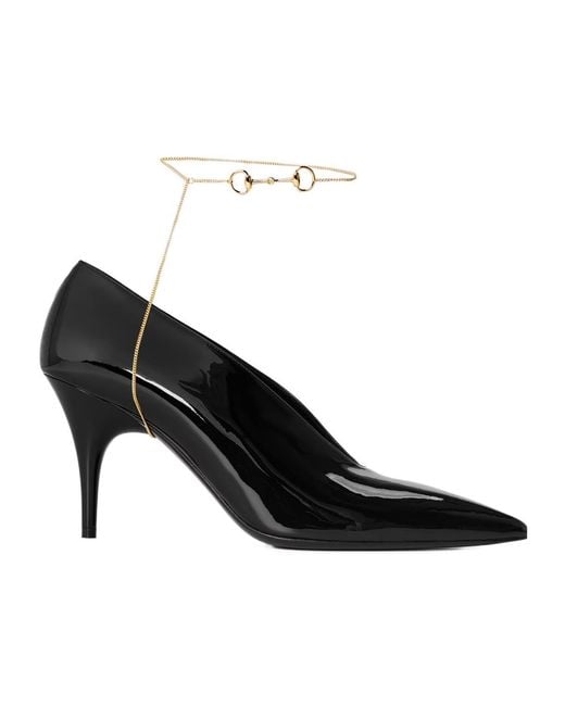 Gucci Black Solid Color Court Shoes