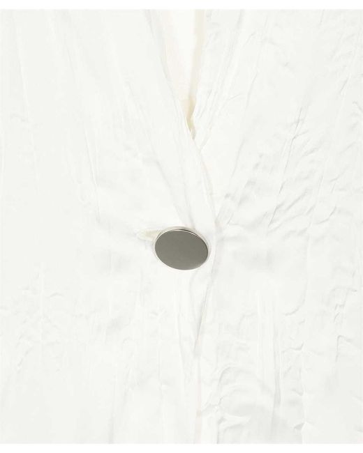 ARMANI EXCHANGE White Long-Sleeved Casual Jacket