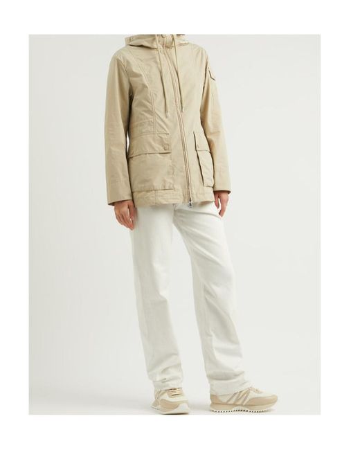 Moncler White Leandro Hooded Shell Jacket