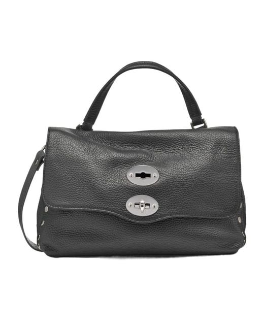 Zanellato Black Postina Mini Crossbody Bag