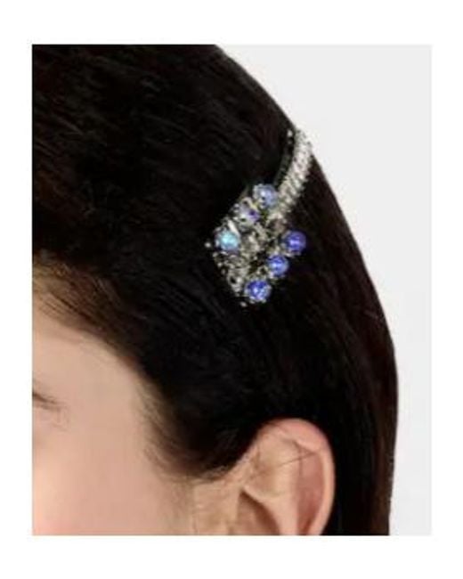 Roger Vivier White Bijoux Crystal Hair Clips