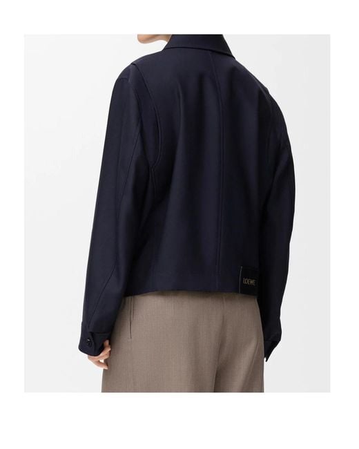 Loewe Blue Belted Jacket