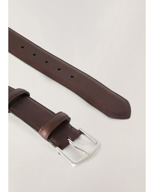 Loro Piana White Alsavel Buckle Belt for men