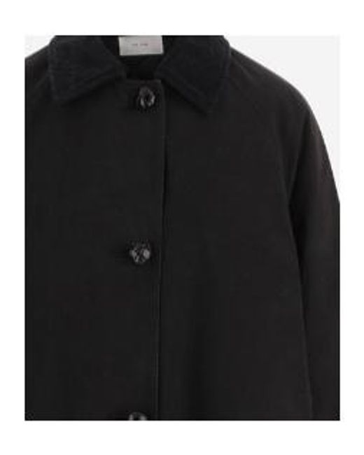 The Row Gray Ina Long-Sleeve Trench Coat