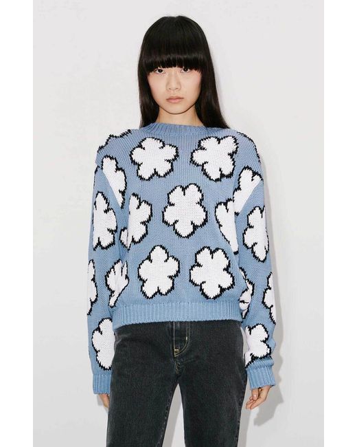 KENZO Blue Boke Flower Jumper