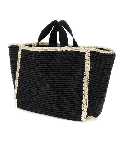 Marni Black Logo-Detailed Top Handle Bag