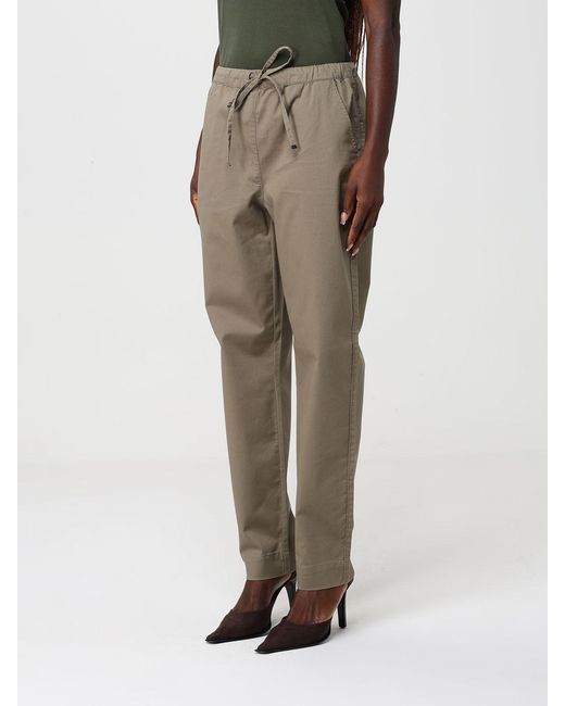 Max Mara Natural Drawstring Casual Pants