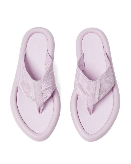 Stella McCartney Purple Air Slide Thong Sandals