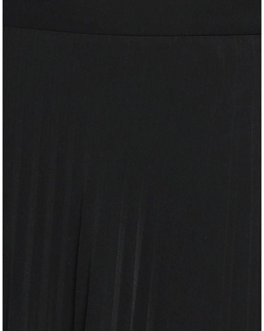 MM6 by Maison Margiela Black Solid Color Pleated Skirt