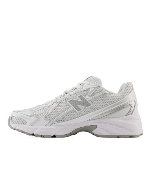 New Balance Gray 740 Lace-Up Sneakers