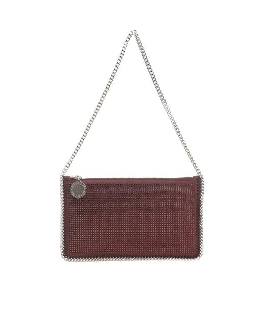 Stella McCartney Purple Falabella Embellished Clutch Bag