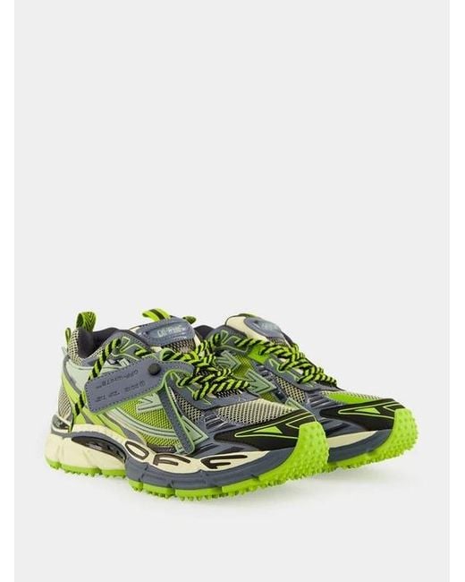 Off-White c/o Virgil Abloh Green Be Right Back Lace-Up Sneakers for men